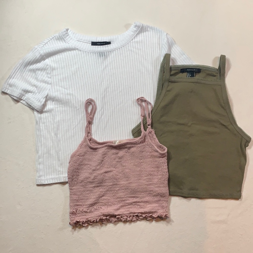 Crop top set of 3